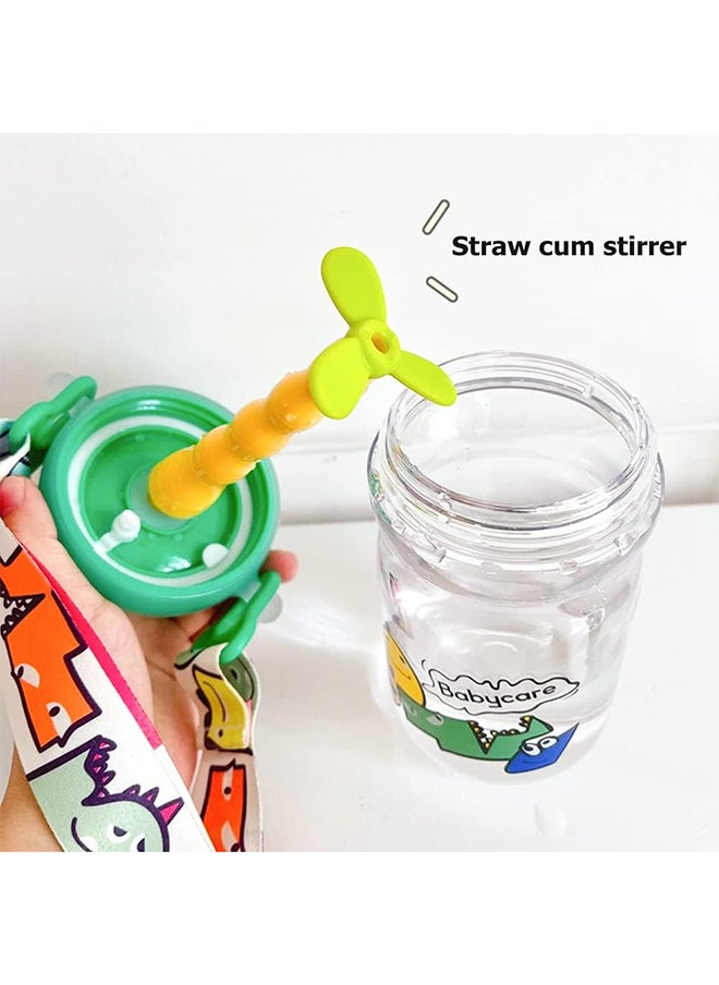Babycare - T-Rex Toby Sippy Cup, Peach, 500 ml, BPA-Free, Leak-Proof, Non-Toxic, Easy Grip Handle, Safe for Toddlers, Spill-Proof Design, Durable, Portable, Ideal for Baby Feeding