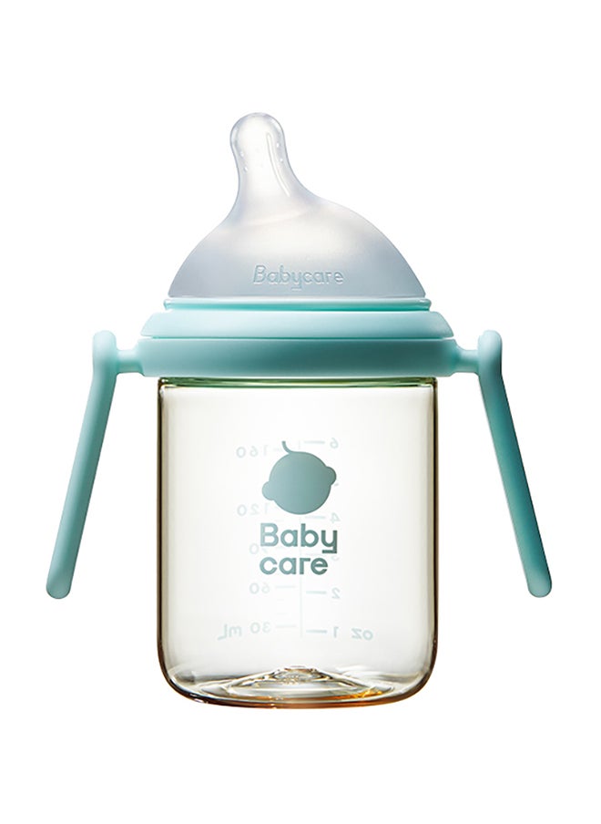 Babycare - Nopayon Pro Anti-Colic Feeding Bottle – Glacier Blue – 160ml for Newborns 1–3 Months – BPA-Free, BPI Certified, Soft Silicone Nipple, Wide Neck, Leak-Proof, Easy to Clean, Ergonomic Design, Baby Milk Bottle, Infant Bottle, Heat-Resistant, Safe Material, Bottle for Breastfed Babies, Pediatrician Recommended