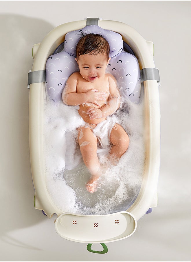 Babycare - Baby Foldable Bathtub, Green, BPA-Free, Non-Toxic, Space-Saving Design, Easy to Store, Lightweight, Durable, Slip-Resistant Base, Comfortable Support, Quick Drainage, Portable, Safe for Infants, Easy to Clean, Ideal for Home and Travel, Sturdy Construction