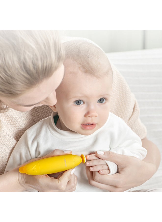 Babycare - Battery Operated Banana Electric Nail Clipper, Yellow, BPA-Free, Non-Toxic, Safe for Babies, Quiet Operation, Gentle on Nails, Easy to Use, Portable, Ergonomic Design, Ideal for Baby Grooming