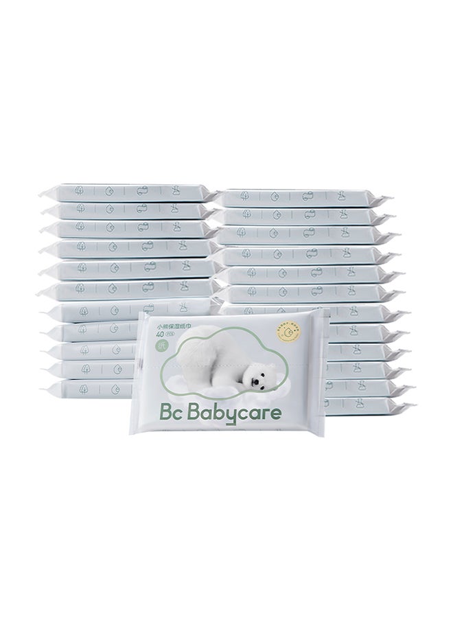 Babycare - Baby Rich Moisture Tissue, Pack of 24 (960 Pieces), BPA-Free, Non-Toxic, Alcohol-Free, Hypoallergenic, Soft and Thick Wipes, Gentle on Baby Skin, Moisturizing Formula, Safe for Newborns, Dermatologist-Tested, Fragrance-Free, Resealable Packs, Value Pack, Ideal for Home and Travel, Long-Lasting Supply