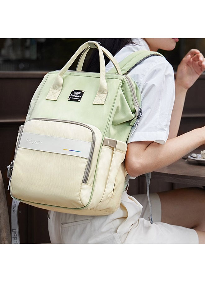 Babycare - Baby Travel Diaper Bag, Outdoor Bag, Green, Large, BPA-Free, Non-Toxic, Durable Fabric, Multiple Compartments, Waterproof, Easy to Clean, Lightweight, Adjustable Straps, Convenient Storage, Insulated Bottle Holders, Comfortable to Carry, Ideal for Travel and Outdoor Use, Spacious Design