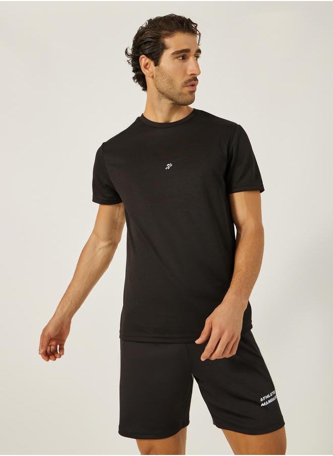 Printed Short Sleeve T-Shirt and Shorts Set