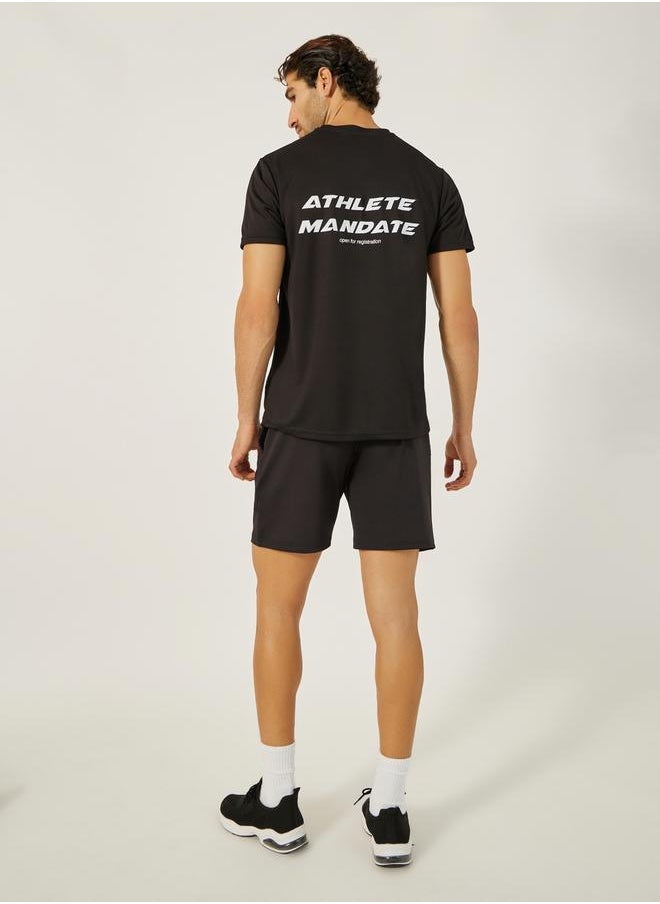 Printed Short Sleeve T-Shirt and Shorts Set