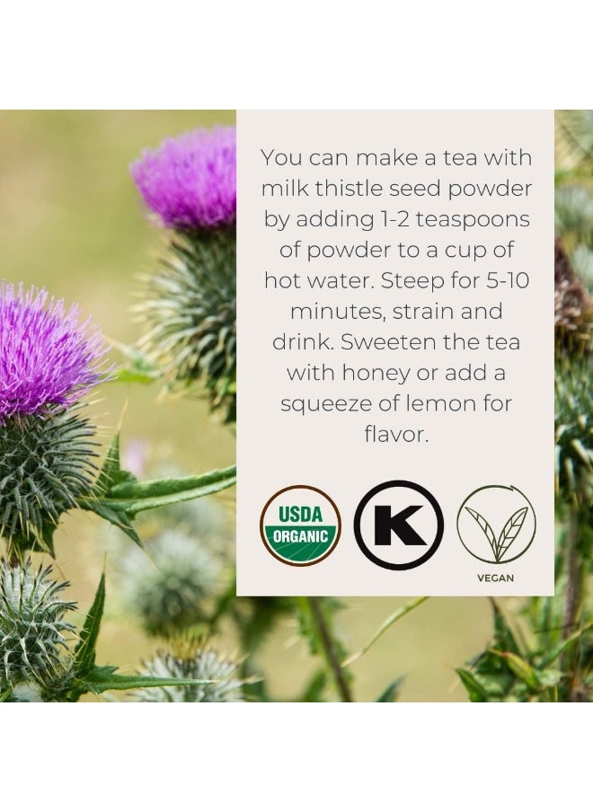 Starwest Botanicals Organic Milk Thistle Seed Powder, 1lb