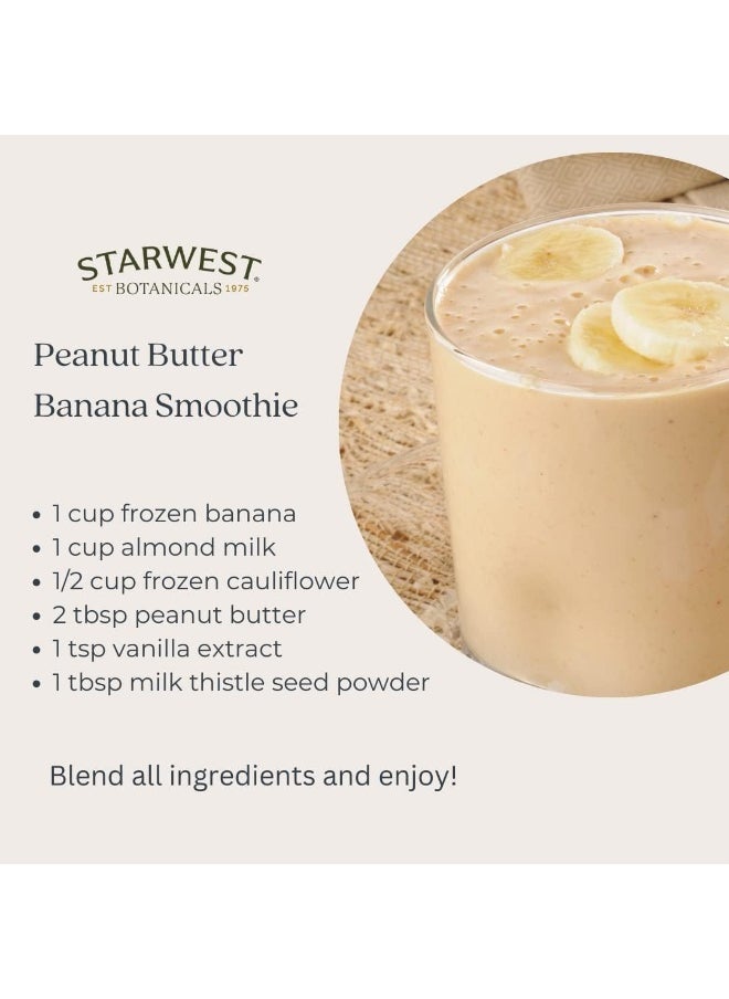 Starwest Botanicals Organic Milk Thistle Seed Powder, 1lb