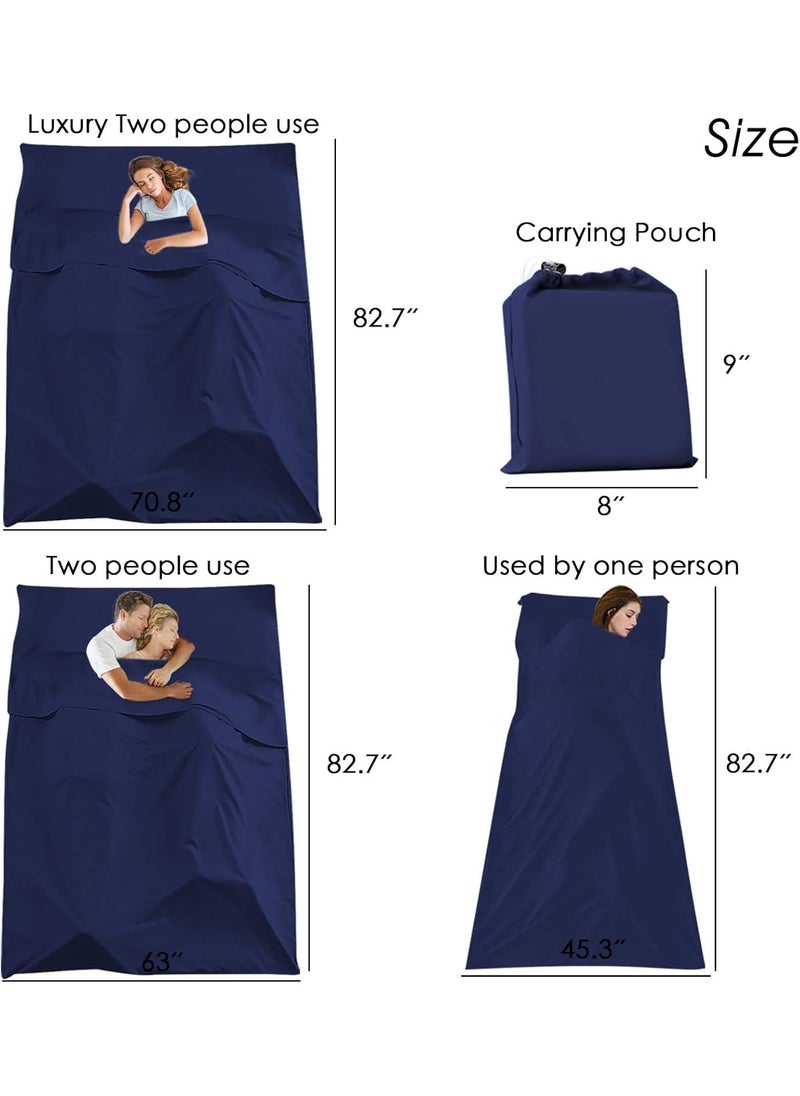 Sleeping Bag Liner Camping Travel Home Bed Sheet Lightweight Breathable Hotel Compact Sacks