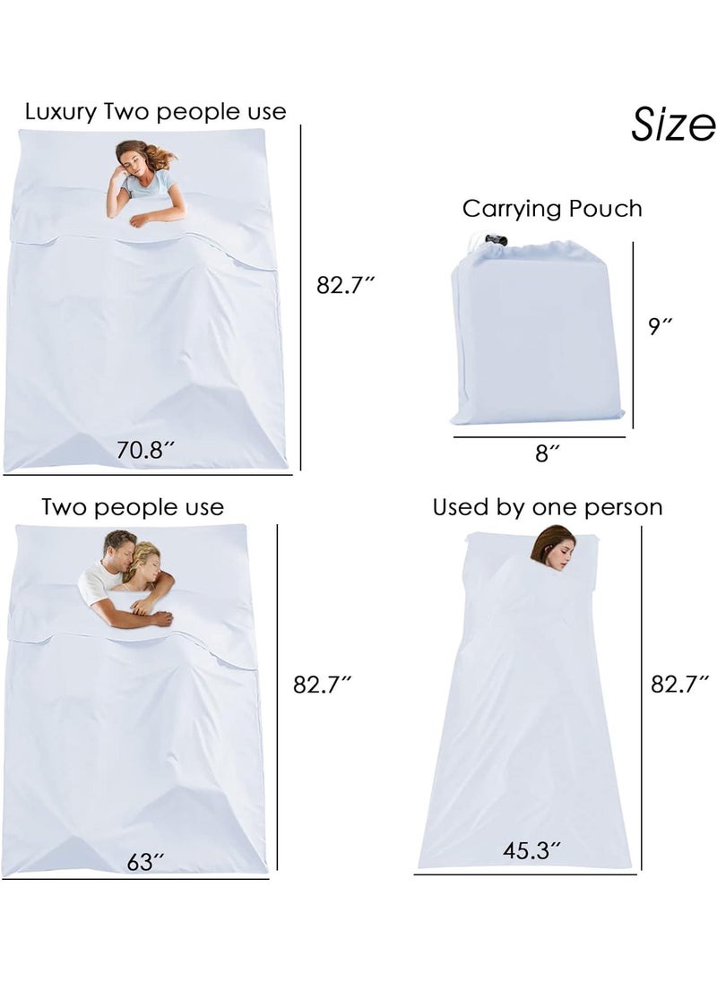 Sleeping Bag Liner Camping Travel Home Bed Sheet Lightweight Breathable Hotel Compact Sacks