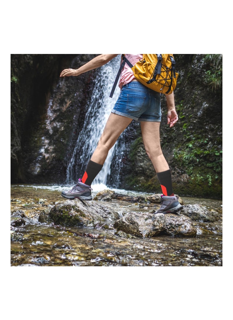 Waterproof Socks Uni  Waterproof Breathable Socks  Outdoor Hiking Wading Fishing for Men Women  Weatherproof Camping Hiking Running Skiing and Other Activities(2 Pairs)(M)