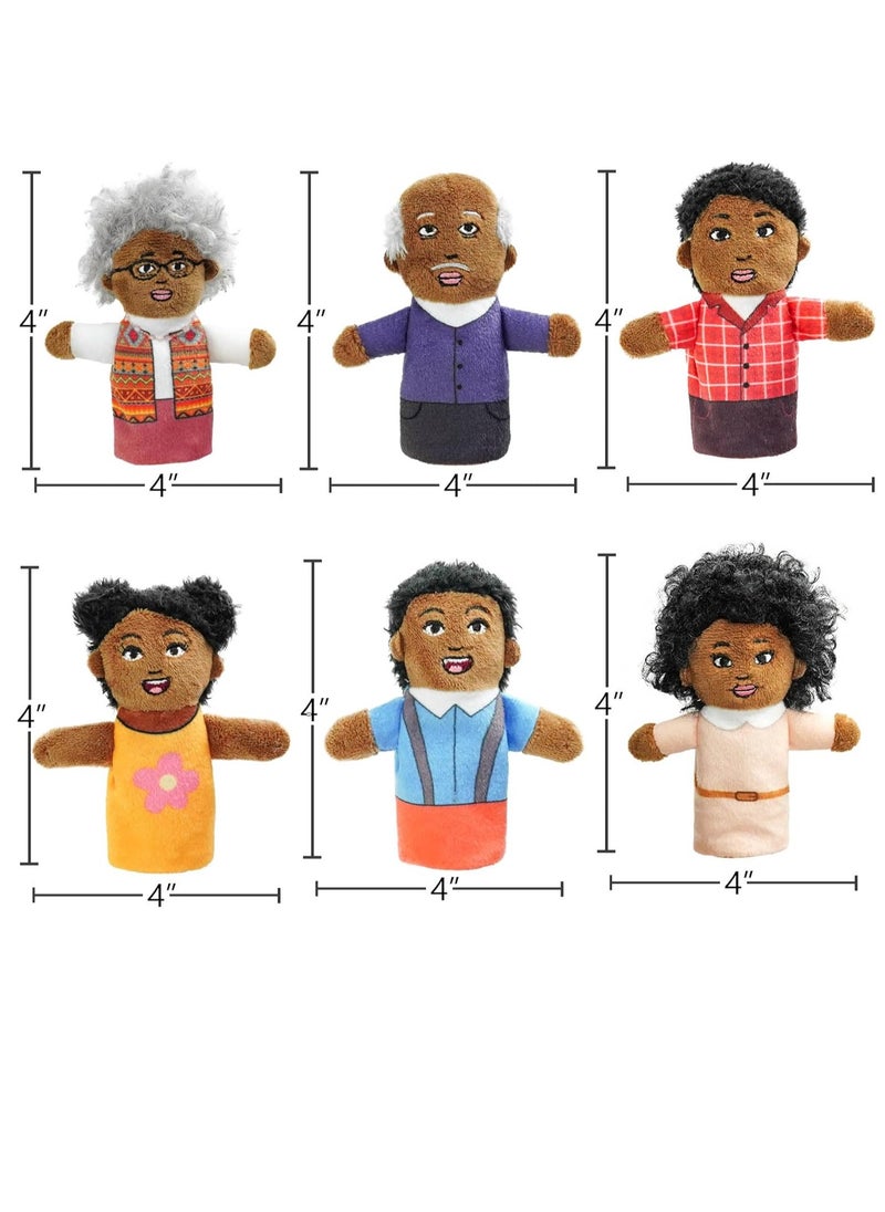 Finger Puppet Family Finger Puppet,6pcs Cute Puppet Mini Plush Toys Teaching Show,Soft Puppet for Kids Family Members Role Playing Birthday Party