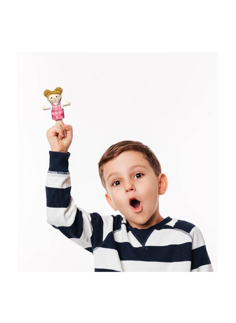 Finger Puppet Family Finger Puppet,6pcs Cute Puppet Mini Plush Toys Teaching Show,Soft Puppet for Kids Family Members Role Playing Birthday Party