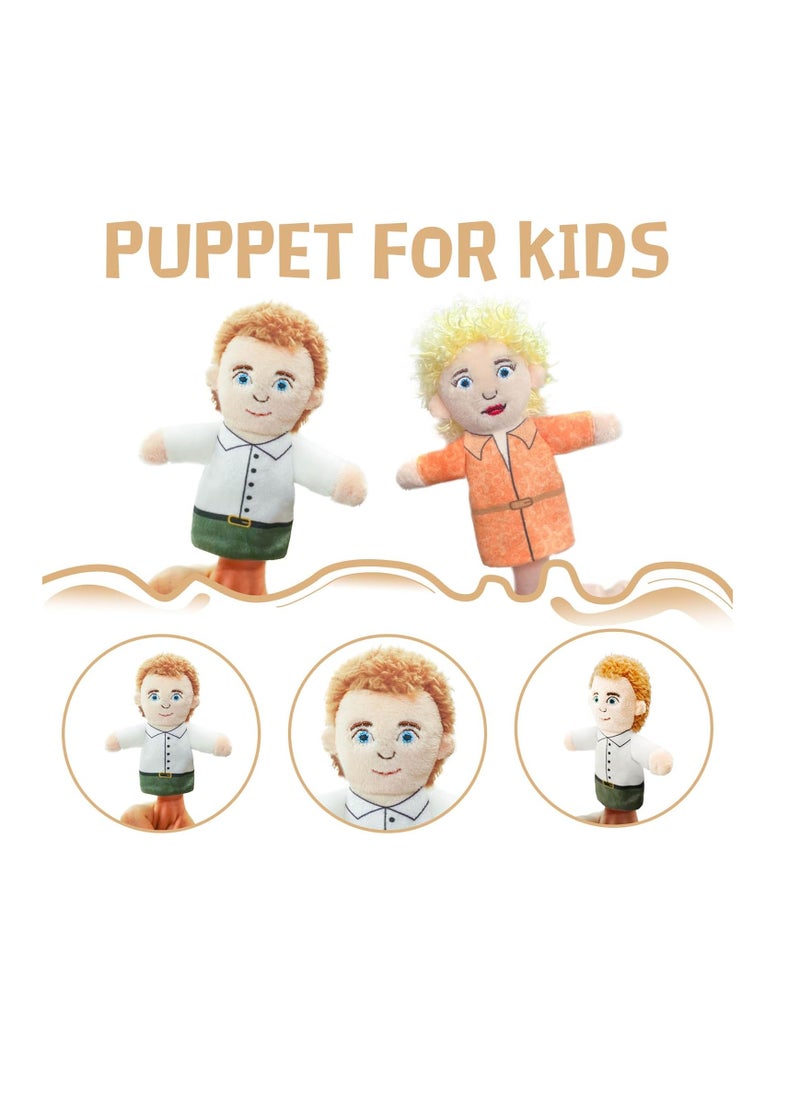 Finger Puppet Family Finger Puppet,6pcs Cute Puppet Mini Plush Toys Teaching Show,Soft Puppet for Kids Family Members Role Playing Birthday Party