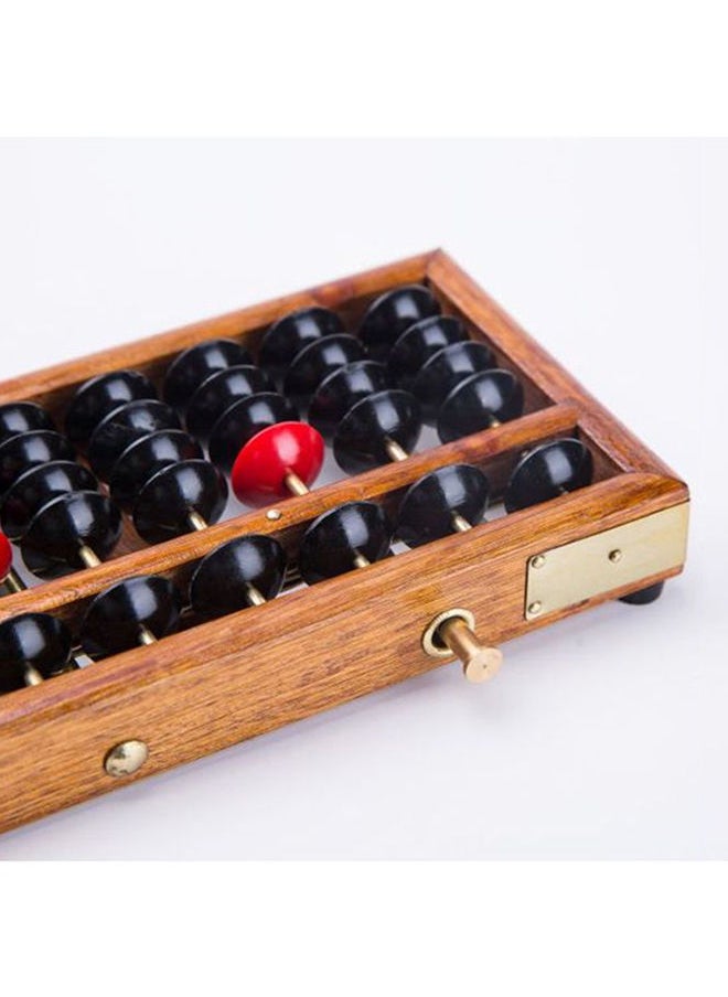 Anti-Skid Educational Mathematical 17 Digit Rod Wooden Abacus Soroban Chinese Counting Tool