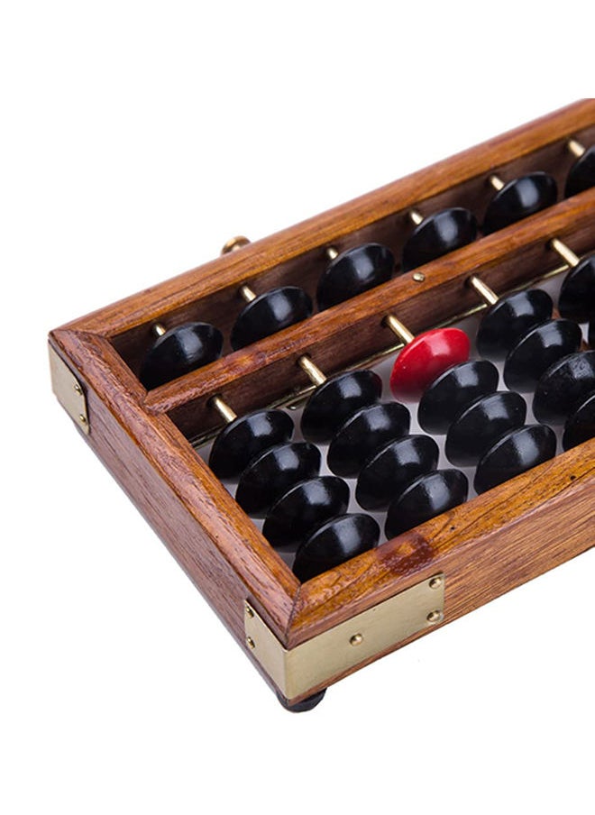 Anti-Skid Educational Mathematical 17 Digit Rod Wooden Abacus Soroban Chinese Counting Tool