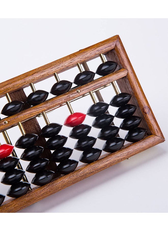 Anti-Skid Educational Mathematical 17 Digit Rod Wooden Abacus Soroban Chinese Counting Tool