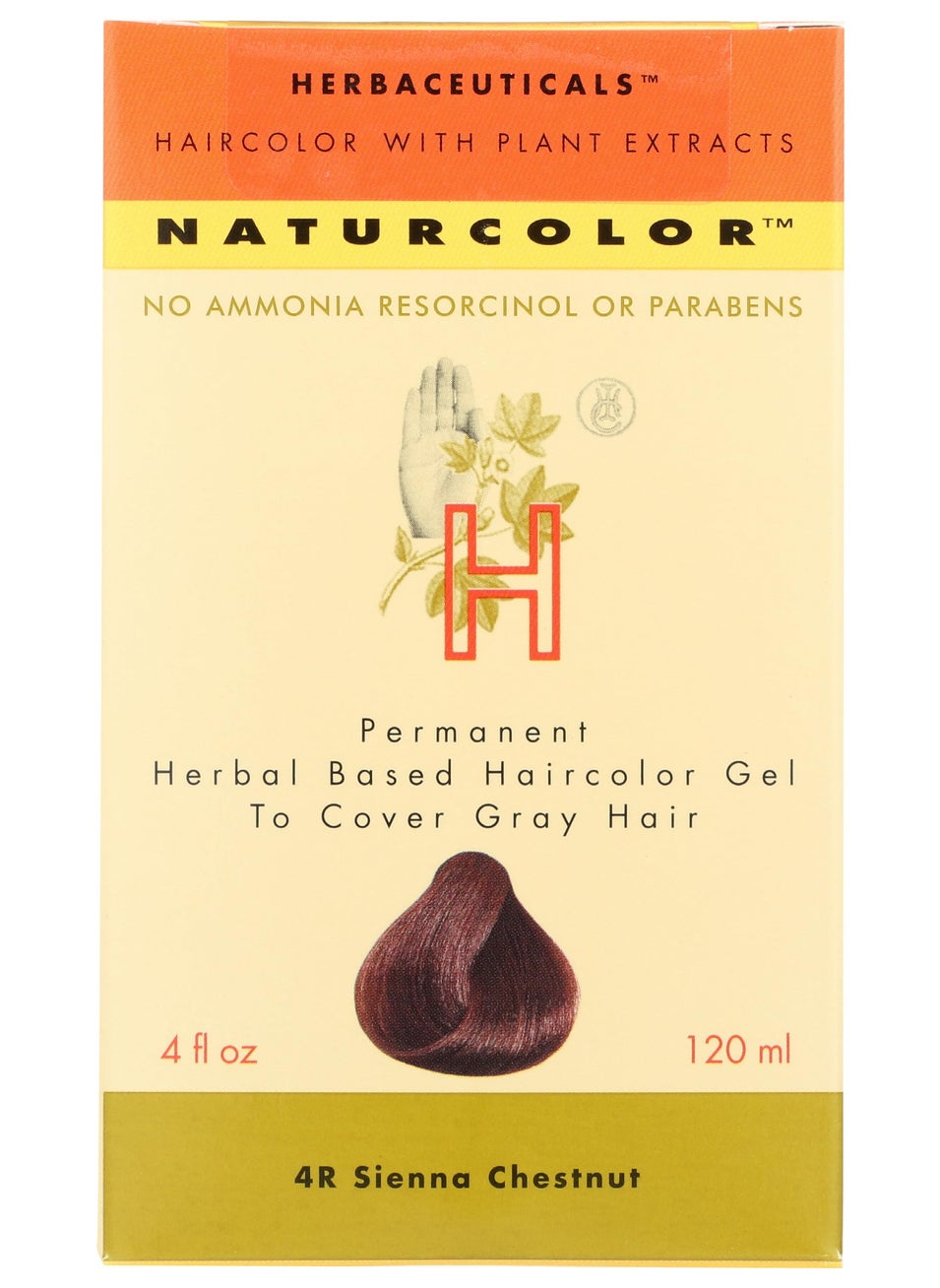 naturcolor Haircolor - Sienna Chestnut Hair Dye, 4 Fl Oz (4R)