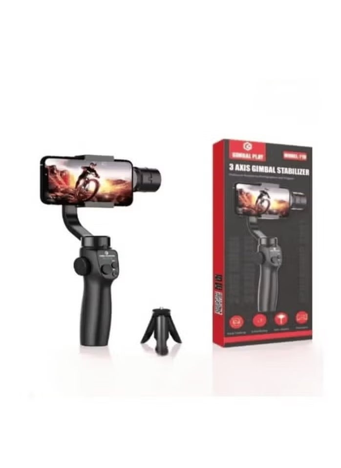 F10 3-Axis Gimbal Stabilizer – Foldable Smartphone Stabilizer for Effortless Video Recording, AI Tracking, Gesture Control, Vlogging, and Action Shots, Compact, Lightweight, and User-Friendly