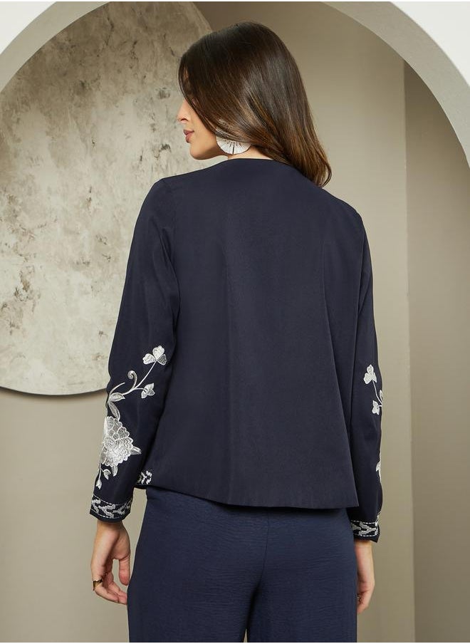 Embroidered Long Sleeve Jacket
