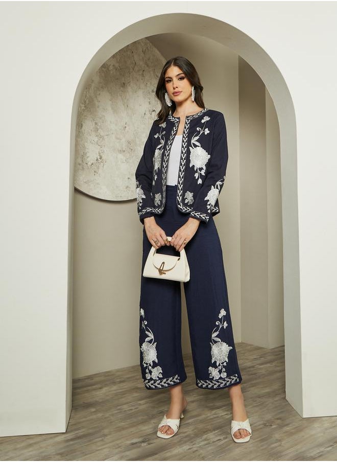 Embroidered Long Sleeve Jacket