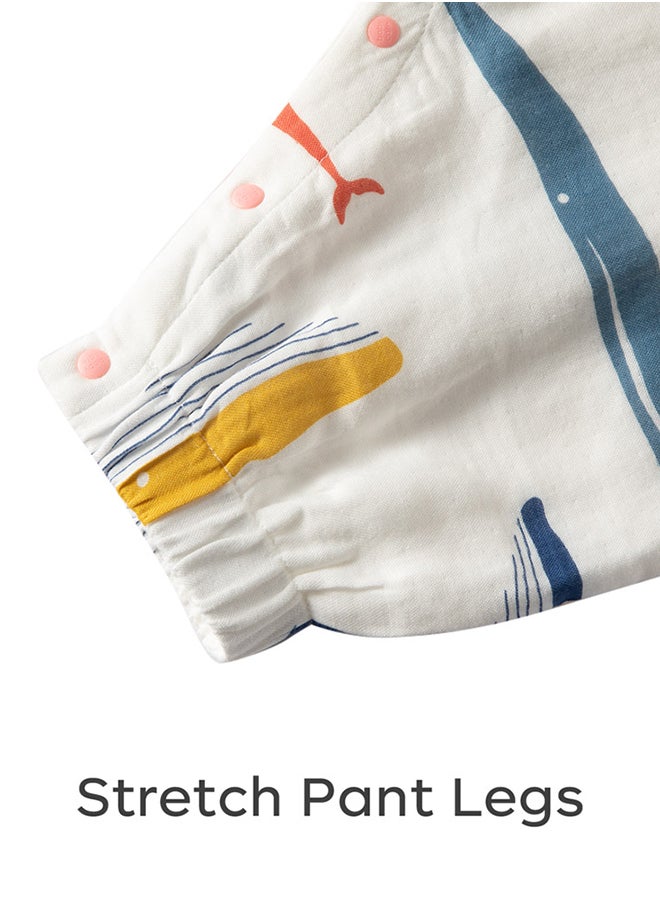 Babycare - Baby Wearable Cotton Sleeping Sack, Whale Design, 12–14 Months, Organic Cotton, BPA-Free, Non-Toxic, Breathable Fabric, Closure, Soft and Cozy, Lightweight, Gentle on Baby Skin, Safe for Sleeping, Easy to Wash, Durable, Ideal for Toddlers, Prevents Blanket Kicking