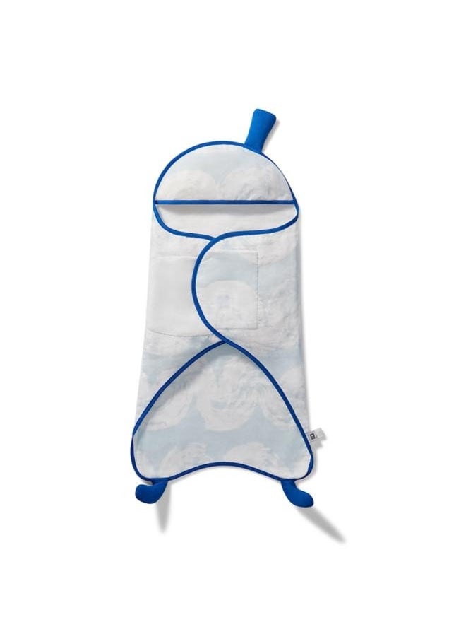 Babycare - Starfish Baby Blanket, Infant Wrap Swaddle, Soft Fleece, Blue – BPA-Free, Hypoallergenic, Breathable, Cozy and Warm, Non-Toxic, Gentle on Baby Skin, Cute Starfish Design, Easy to Wrap, Ideal for Newborns and Infants, Comfortable Sleep, Machine Washable, All-Season Use