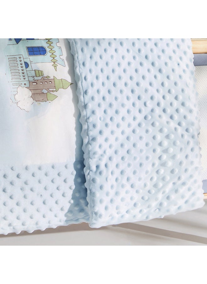 Babycare - Baby Bedding Set, Kesley Whale Blue, 4 Pcs (Quilt Cover 100×120 cm, Quilt Core 100×120 cm, Pillowcase 50×30 cm, Pillow Core 50×30 cm), Soft Cotton, BPA-Free, Non-Toxic, Hypoallergenic, Gentle on Baby Skin, Breathable Fabric, Easy to Wash, Lightweight, Durable, Cozy Sleep Comfort, Safe for Babies, Ideal for Cribs, Stylish Nursery Bedding