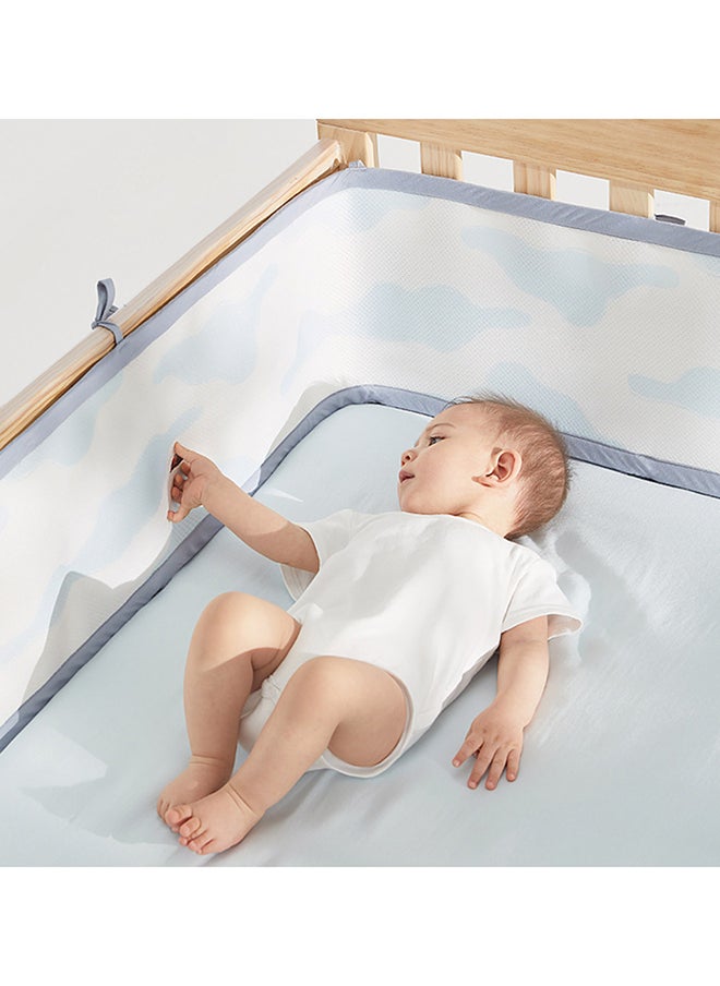 Babycare - Baby Bedding Set, Kesley Whale Blue, 4 Pcs (Quilt Cover 100×120 cm, Quilt Core 100×120 cm, Pillowcase 50×30 cm, Pillow Core 50×30 cm), Soft Cotton, BPA-Free, Non-Toxic, Hypoallergenic, Gentle on Baby Skin, Breathable Fabric, Easy to Wash, Lightweight, Durable, Cozy Sleep Comfort, Safe for Babies, Ideal for Cribs, Stylish Nursery Bedding
