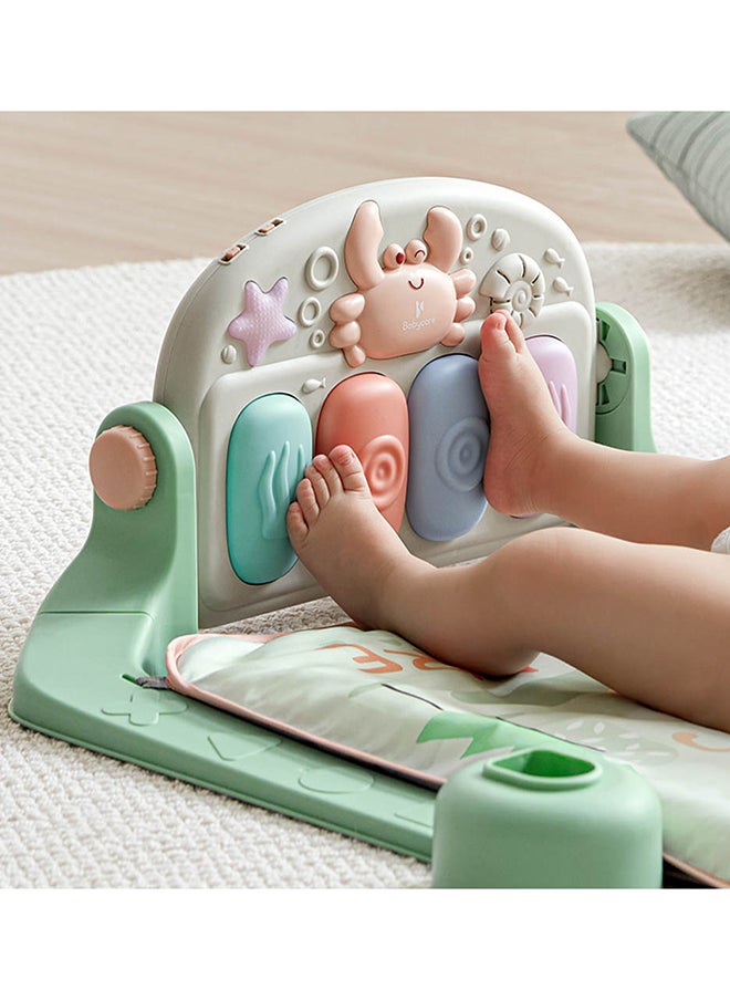 Babycare - Baby Kick and Play Baby Piano Activity Gym, Rabbit Design, BPA-Free, Non-Toxic, Soft Mat, Interactive Toys, Musical Piano, Tummy Time Support, Sensory Development, Removable Accessories, Easy to Clean, Safe for Newborns, Stimulates Motor Skills, Foldable, Durable, Ideal for Early Learning