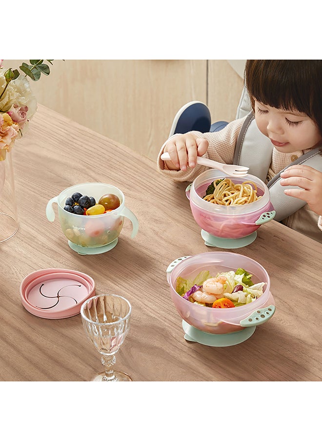 Suction Bowls Set Weir - Powder Pink