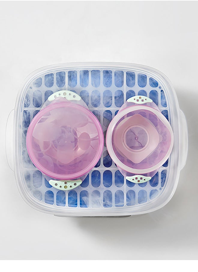 Babycare - Suction Bowls Set, Monin Blue, BPA-Free, 3-Piece Set, Anti-Spill Bowl, Snack Bowl, Sealed Bowl, Non-Toxic, Safe for Babies, Microwave Safe, Easy to Clean, Ideal for Toddlers