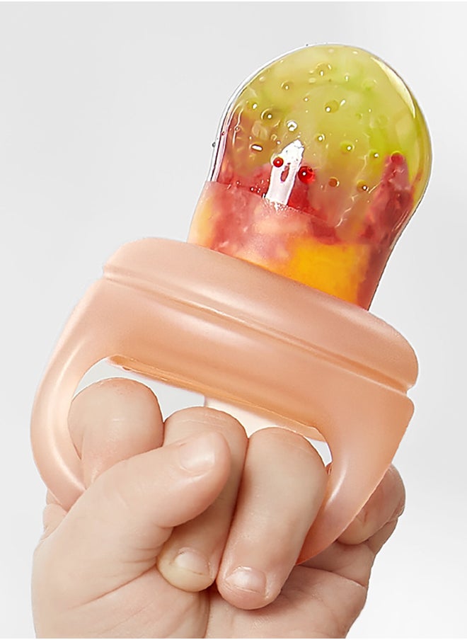 Silicone Food Feeder 2Pieces - Pearl Powder Pink