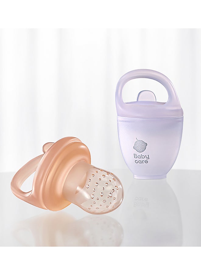 Silicone Food Feeder 2Pieces - Pearl Powder Pink