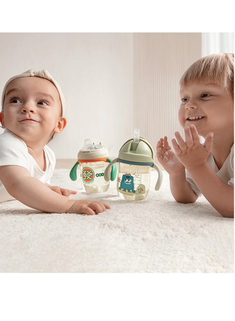 Babycare - Baby Travel Water Sippy Cup, Forest, BPA-Free, Leak-Proof, Non-Toxic, Portable Sippy Cup, Easy Grip, Safe for Babies, Spill-Proof Design, Travel-Friendly, Ideal for Toddlers and Infants 240 ml