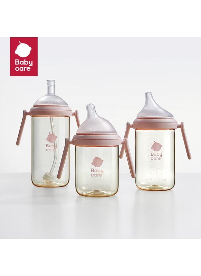 Babycare - Nopayon Pro Anti-Colic Feeding Bottle – Glacier Blue – 240ml for Babies 6 Months+ – BPA-Free, BPI Certified, Leak-Proof, Wide Neck, Soft Silicone Nipple, Easy to Clean, Baby Bottle for Milk, Safe & Durable, Ergonomic Grip, Heat-Resistant, Breastfed Baby Transition, Toddler Friendly