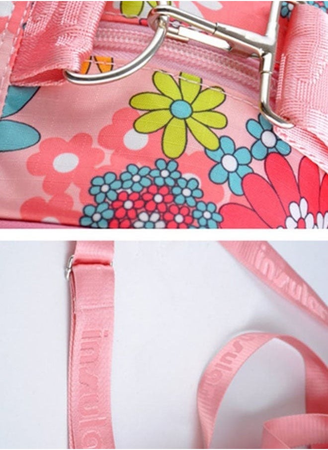 Diaper Bag Women Tote Bag Nylon Nappy Bag Durable Shoulder Bag Pregnant Handle Bag, Multi, 39*29*12.5cm