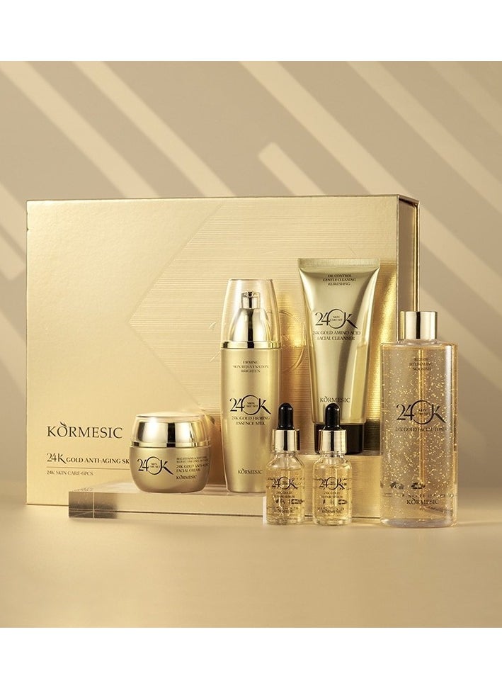 24K Gold Skincare Set  Gentle Cleansing, Deep Nourishment & Radiant Skin