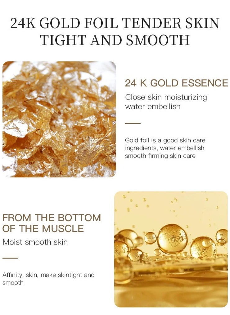 24K Gold Skincare Set  Gentle Cleansing, Deep Nourishment & Radiant Skin
