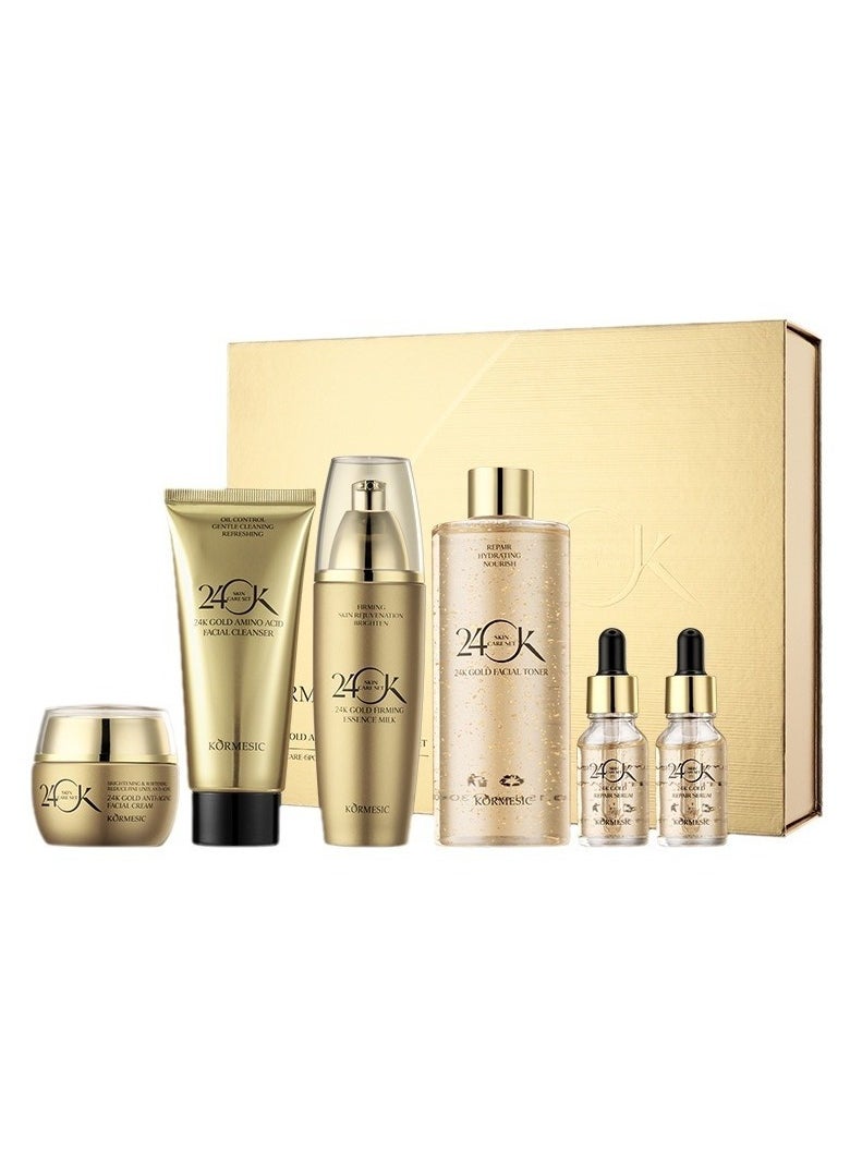 24K Gold Skincare Set  Gentle Cleansing, Deep Nourishment & Radiant Skin