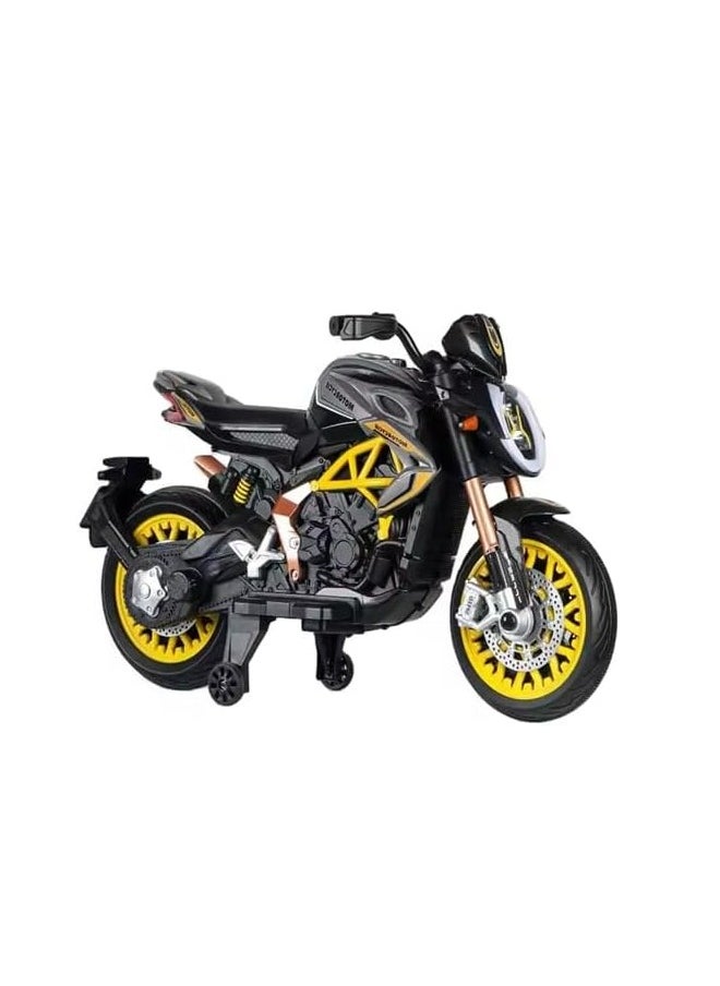 StopShop - Kids Electric Motorcycle - 12V Battery - Rechargeable Electric Bike For Kids with Training Wheels