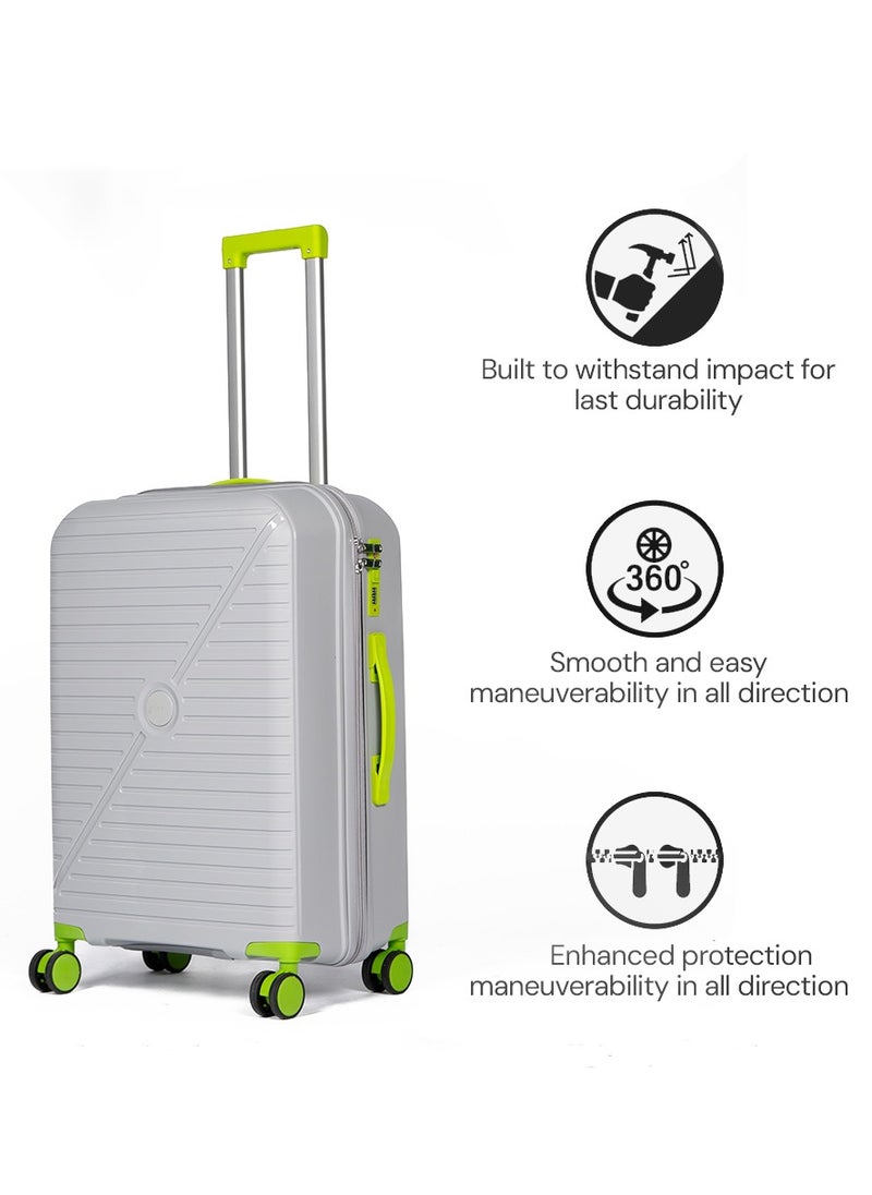 Durable Luggage Sets PPXL007 Suitcase Travel Bag and Lightweight Luggage Bag Unbreakable Luggage and Travel Gear with Spinner Wheels