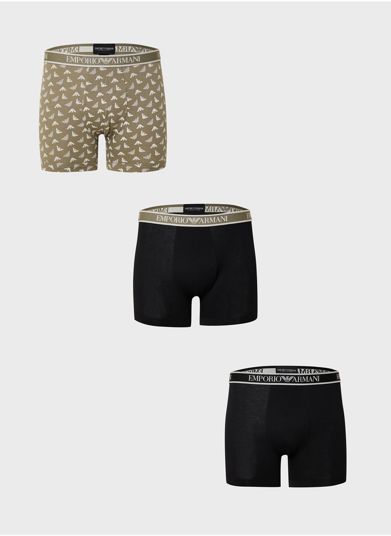 3 Pack Logo Band Boxers