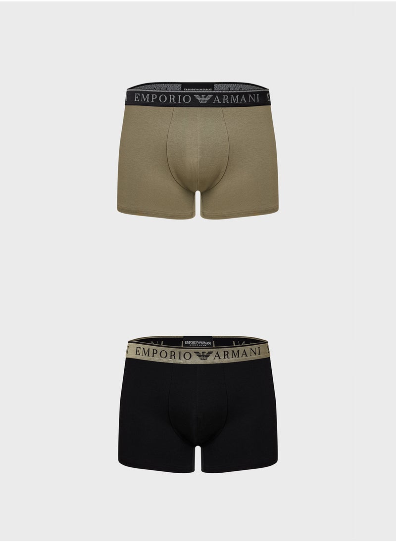 2 Pack Logo Band Boxers