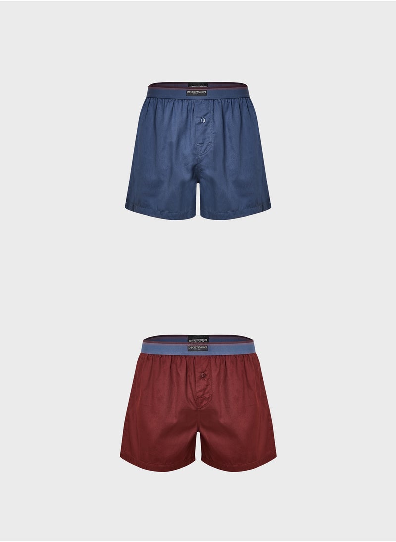 2 Pack Logo Band Boxers