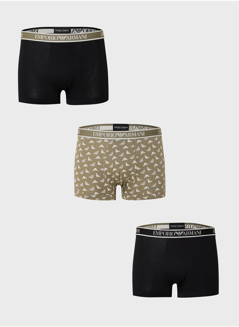 3 Pack Logo Band Boxers