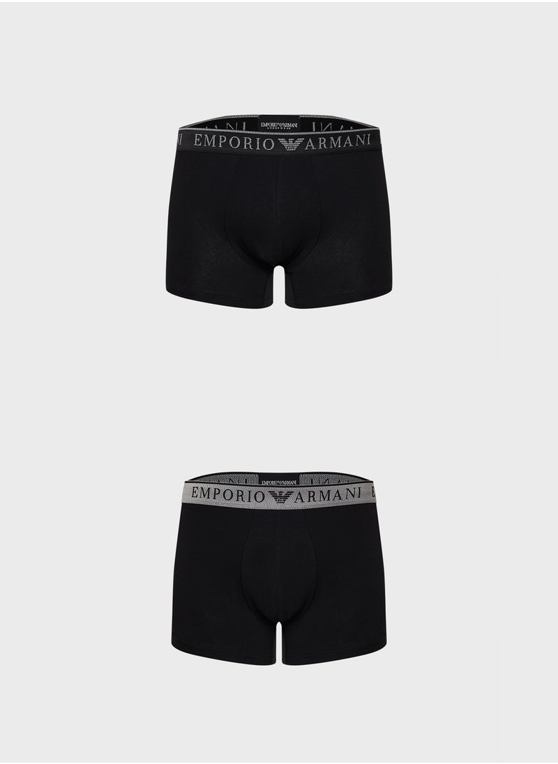 2 Pack Logo Band Boxers