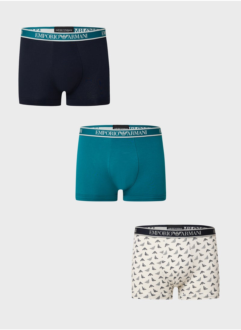 3 Pack Logo Band Boxers