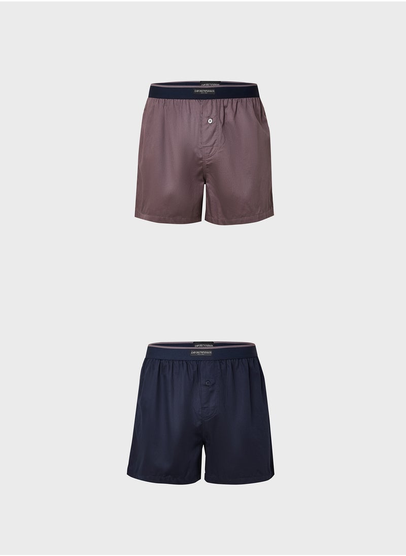 2 Pack Logo Band Boxers