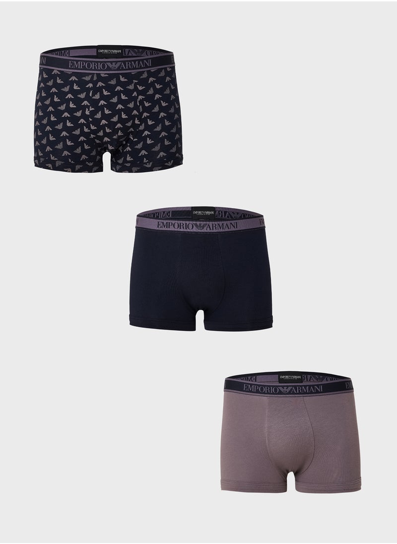 3 Pack Logo Band Boxers