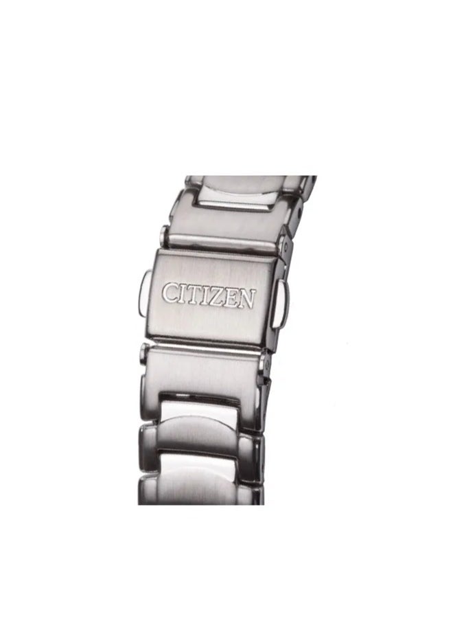 Citizen EW1360-56A Ladies Stainless Steel Eco-Drive Watch - Silver Dial Sapphire Mirror Fashion Design