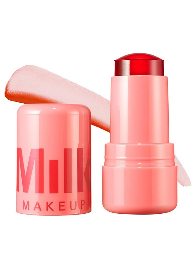 Cooling Water Jelly Tint Lip + Cheek Blush Stain, Blush Stick for Cheeks, Jelly Blush Stick, Longlasting Non-Stick, Paraben-Free, 0.17 oz (Spritz)